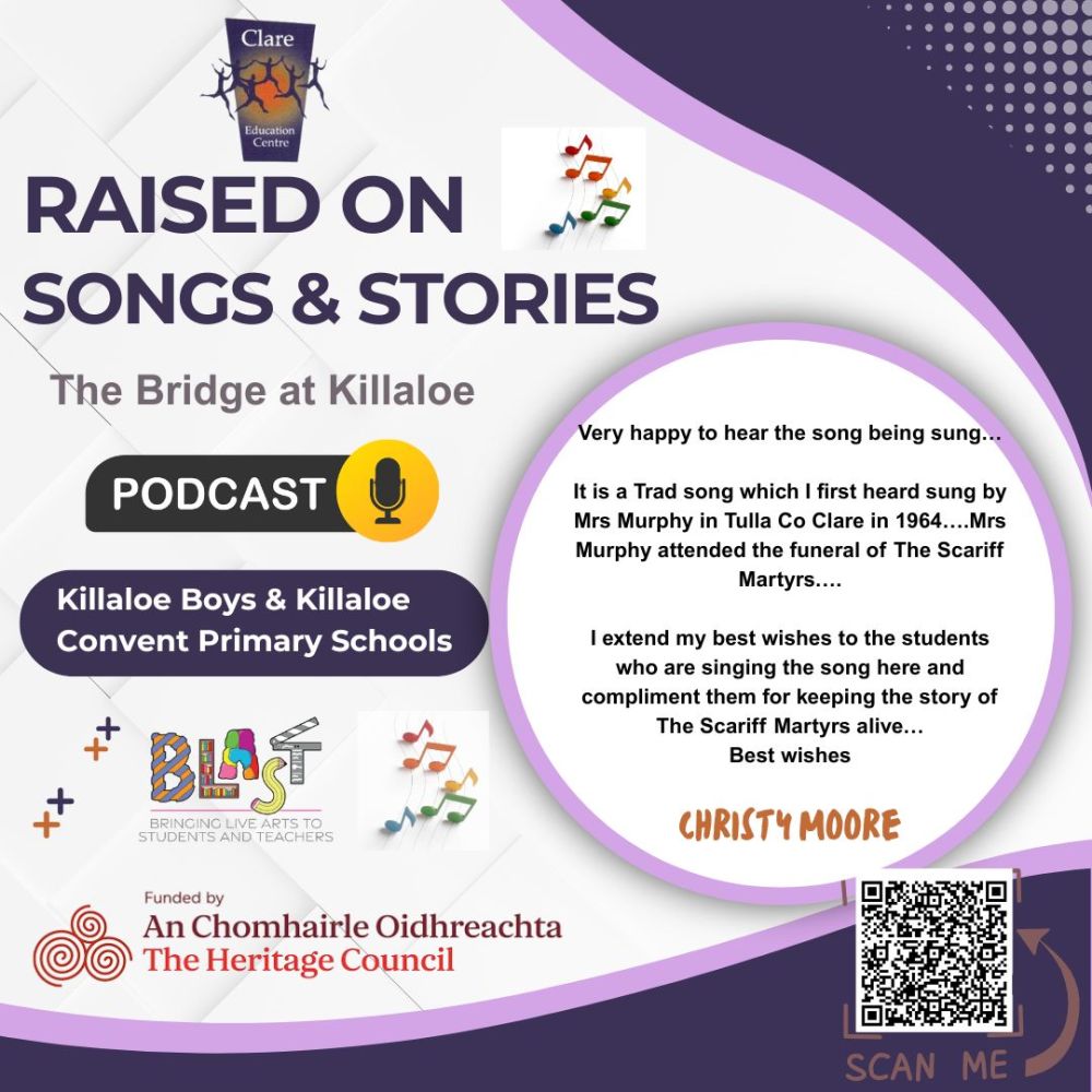 christy moore killaloe boys killaloe convent primary schools the bridge at killaloe podcast