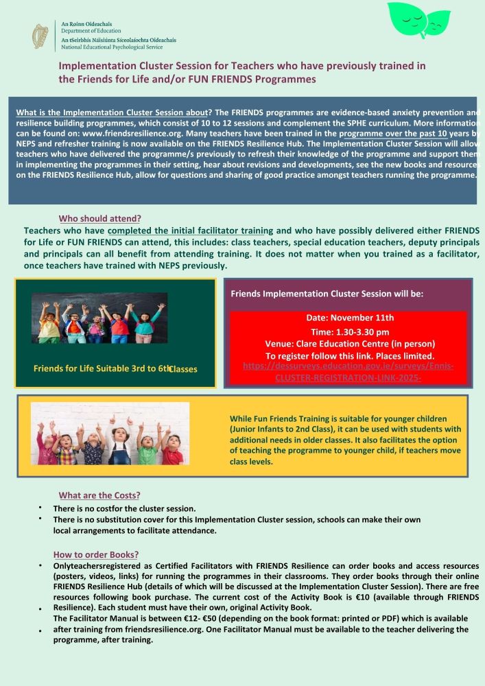 flyer friends for life and fun friends implementation cluster group nov 25 clare 1.pdf