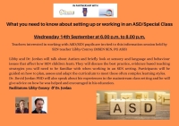 What You Need To Know About Setting Up Or Working In An ASD/Special Class (P) (PP) (SNA)