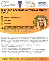 Teaching Acadmeic Writing at Senior Cycle English ( Repeat webinar) (PP)